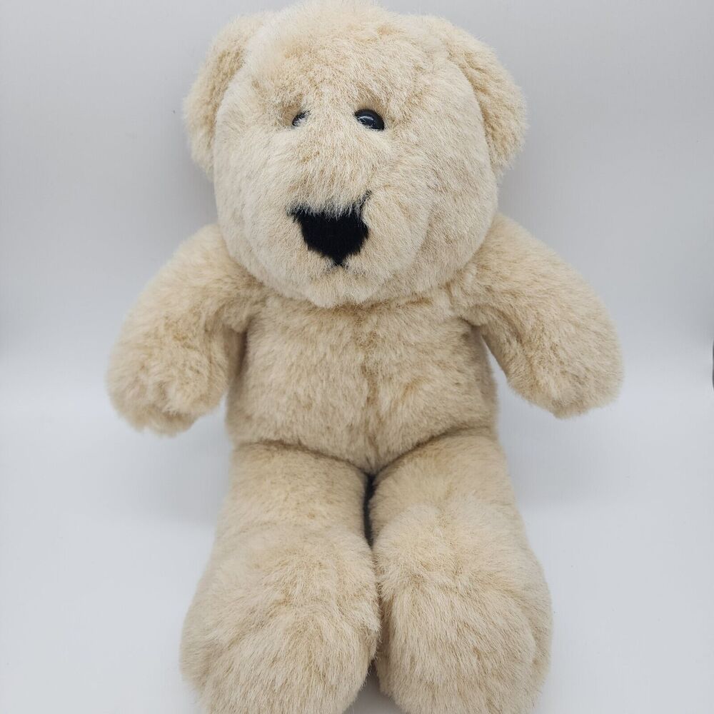 Merrilee Woods Classic Teddy Bear Plush 18" Beige Stuffed By Me Animal Toy
